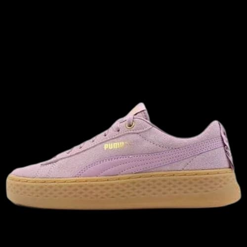 PUMA Smash Platform Frill Sneaker Low Damen Lila Braun (Women's)