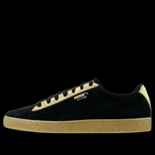 PUMA Suede Classic Metallic Leisure Board Shoes Black/Golden