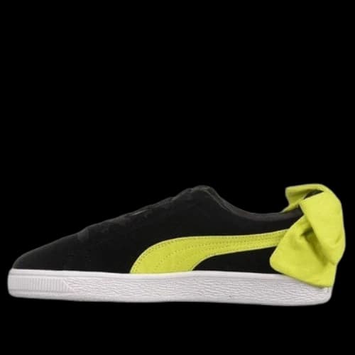 PUMA Suede Bow Block Casual Leisure Board Shoes Black (Women's)