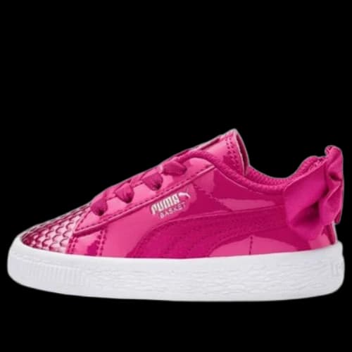(PS) PUMA Basket Bow Coated Glam AC Sneakers Pink