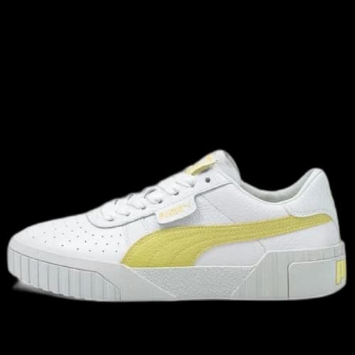 PUMA Cali Casual Sneakers White/Yellow (Women's)