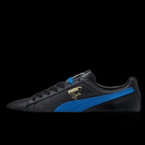 PUMA Clyde Black/White/Blue (Women's)