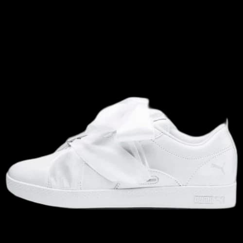 PUMA Smash Bkl Patent Shoes White (Women's)