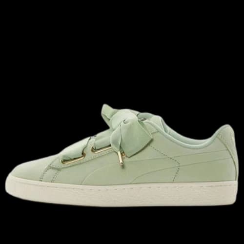PUMA Basket Heart Shoes Green (Women's)