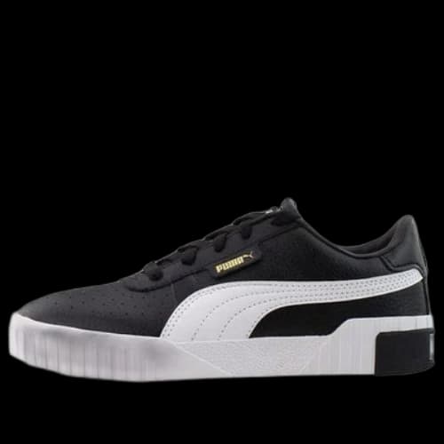 (PS) PUMA Cali Lace Up Low Top Shoes Black/White