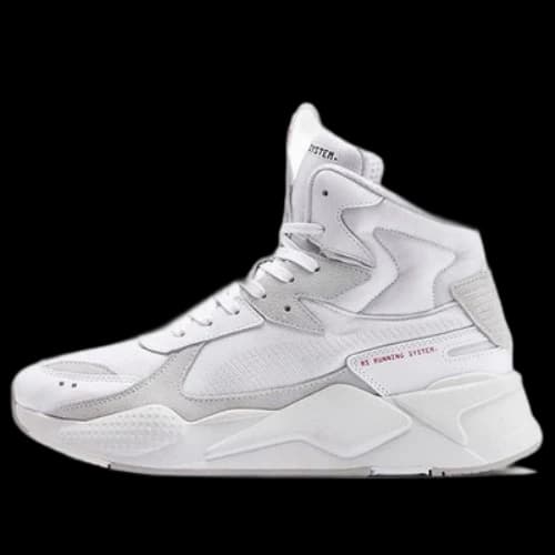 PUMA Rs-x Midtop Binary Code White/Grey Mid Running Shoes