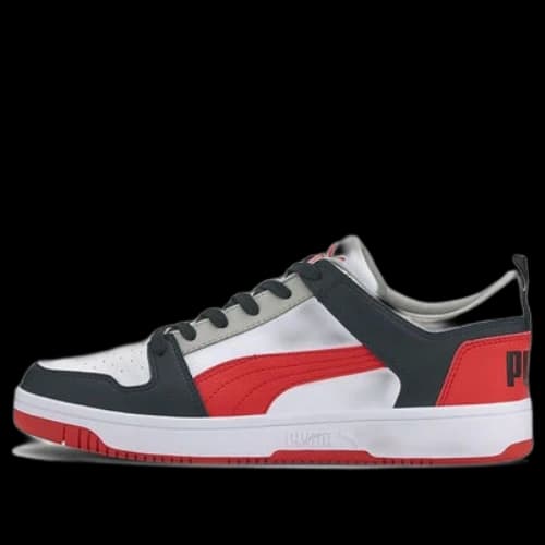 PUMA Rebound Lay Up Lo SL Black/White/Red Low Board Shoes