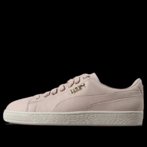 PUMA Basket Premium Logo 'Silver Peony Puma Team Gold' (Women's)