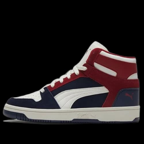 PUMA Rebound Sd Dark Blue/White/Red Mid Casual Board Shoes