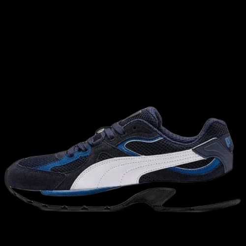 PUMA Axis Plus Suede Low-top Running Shoes White/Blue