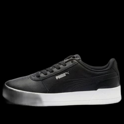 PUMA Carina Leather 'Black White' (Women's)
