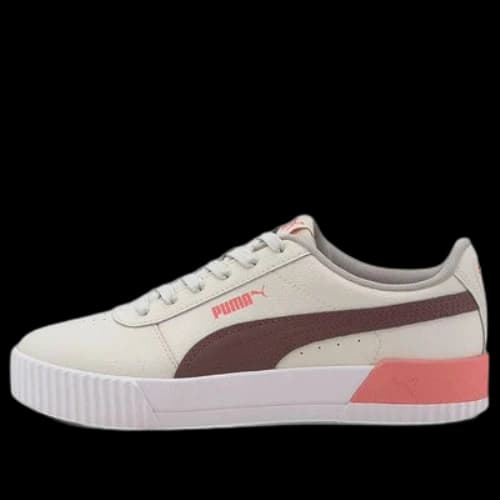 PUMA Carina Leather 'Khaki White Brown' (Women's)