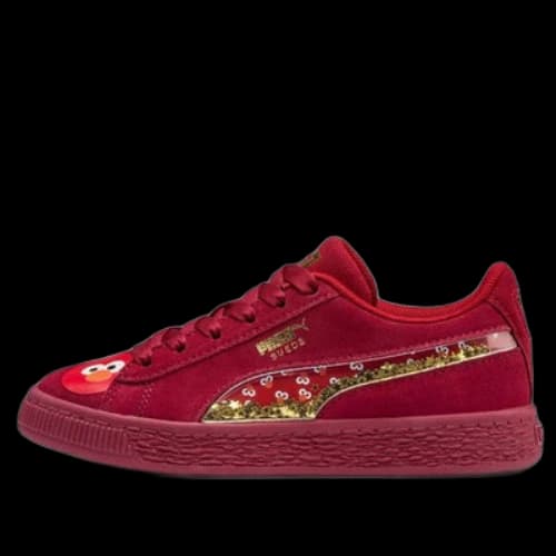 (PS) SESAME STREET 50 x PUMA Suede Statement Leisure Sneakers Red