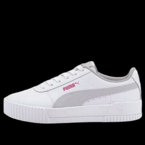 (GS) PUMA Carina L Casual Board Shoes White/Grey