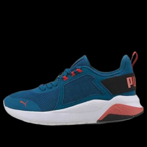 PUMA Anzarun Knit (Big Kids) Shoes Blue/White/Red