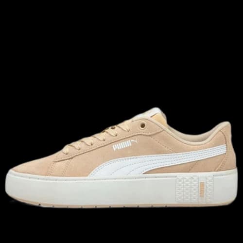 PUMA Smash Platform V2 Suede 'Khaki White' (Women's)