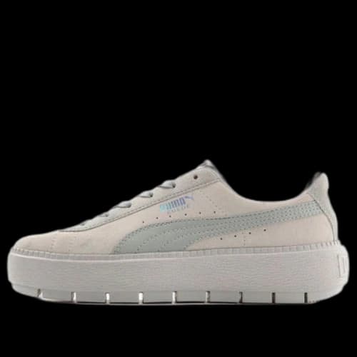 PUMA Suede Platform Tracelight 'Light Grey' (Women's)