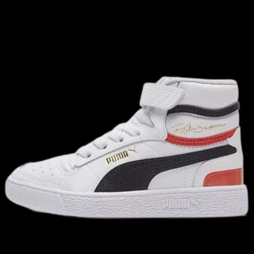 (PS) PUMA Ralph Sampson Mid Autumn Casual Shoes White/Black/Red