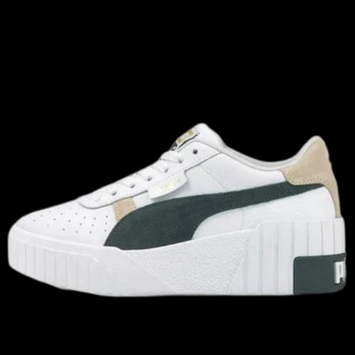 PUMA Cali Wedge Mix 'White Green' (Women's)