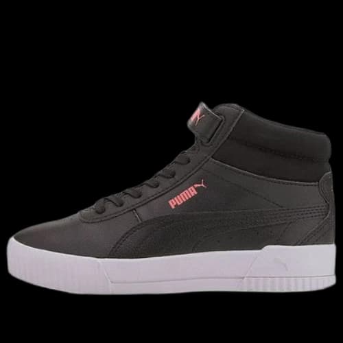 (GS) PUMA Carina Mid Mid-high Board Shoes Black/White