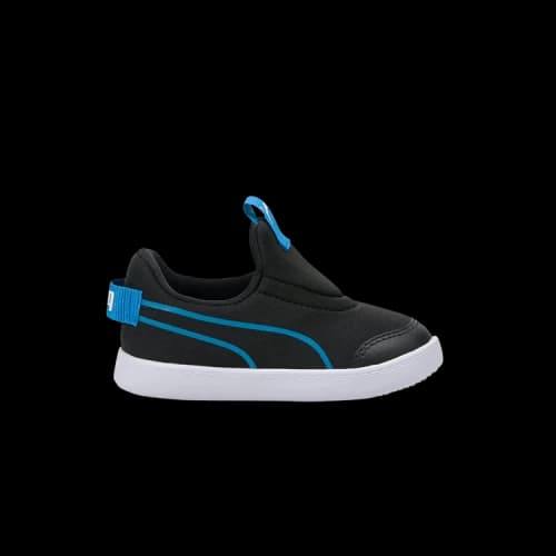 PUMA Courtflex V2 Slip On Infant 'Black Future Blue'