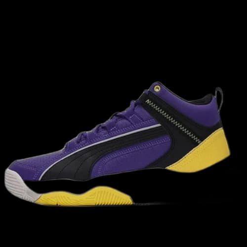 PUMA Unisex Rebound Future Evo Mid-Top Purple/Gold