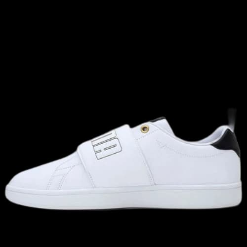 PUMA Smash Slip-On Bold Leisure Board Shoes Unisex White/Black
