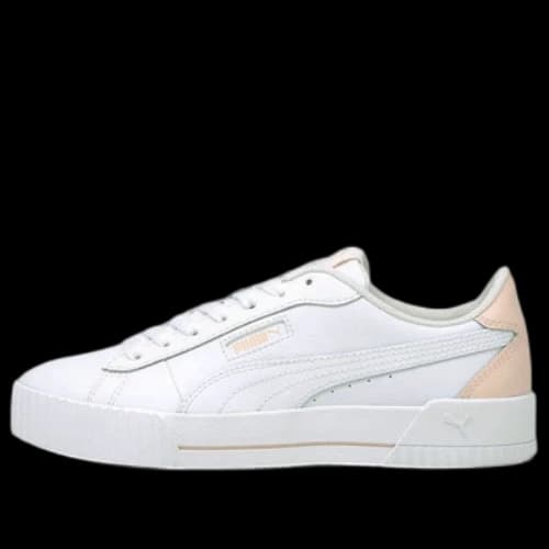 PUMA Carina Crew Casual Shoes White/Pink (Women's)