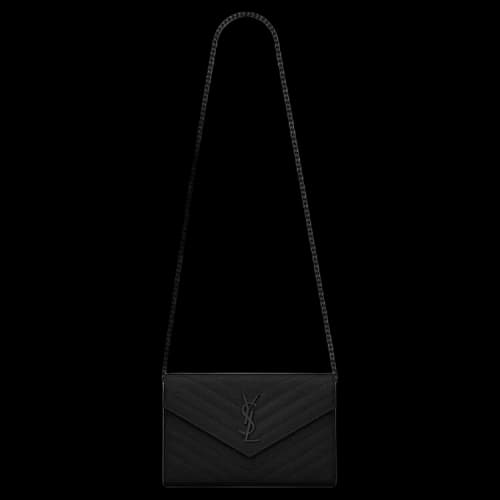 Saint Laurent Monogram Chain Wallet 'Black'