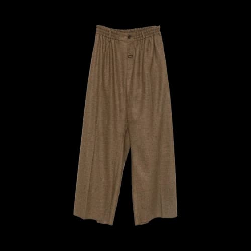 Martine Rose Extreme Wide Leg Tailored Trouser 'Brown'