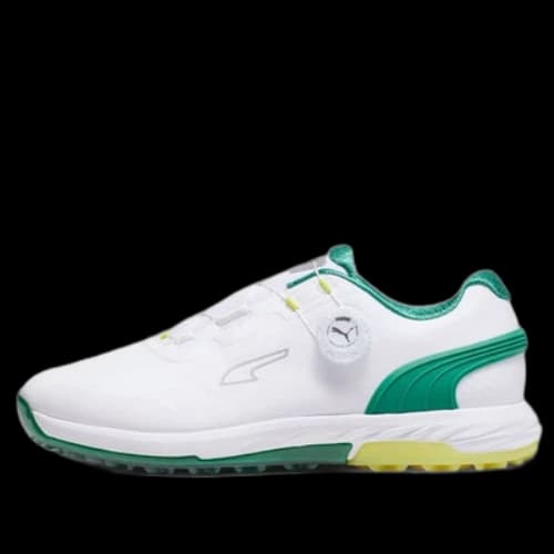 Puma Alphacat Nitro Disc Golf 'Puma White Archive Green Yellow Burst'