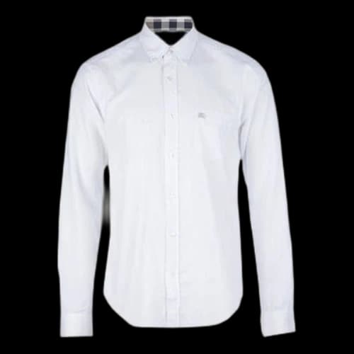 Burberry Cotton Cuff Casual Shirt White