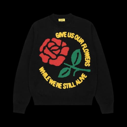 Market Rose Garden Sweater 'Black'