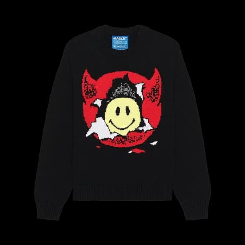 Market Smiley Inner Peace Sweater 'Black'