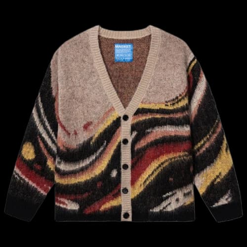 Market Paint Dept Cardigan 'Khaki'