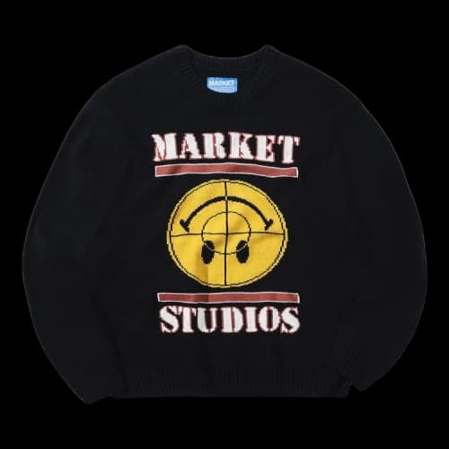 Market Smiley Focus Sweater 'Black'