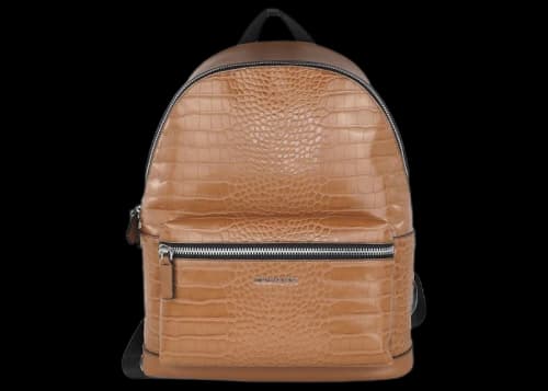 Michael Kors Cooper Crocodile Embossed Backpack Brown