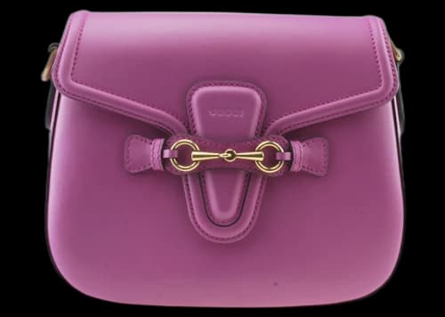Gucci Horsebit Shoulder Bag Fuchsia