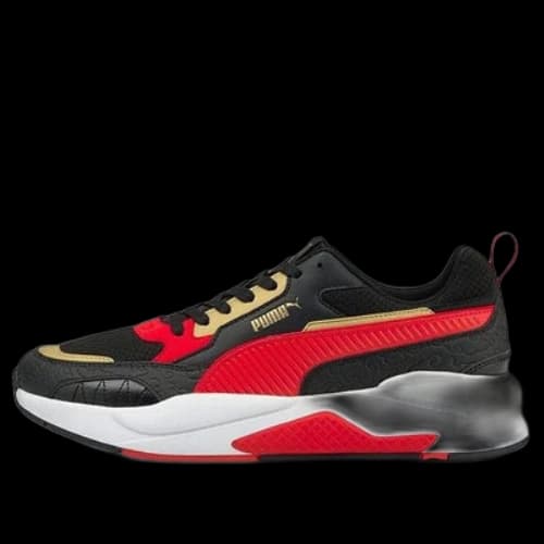PUMA X-Ray 2 Square Celestial Trainers 'Black Red Gold'