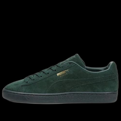 PUMA Suede Mono XXI Minimalistic Cozy Retro Low Tops Casual Skateboarding Shoes Unisex Green