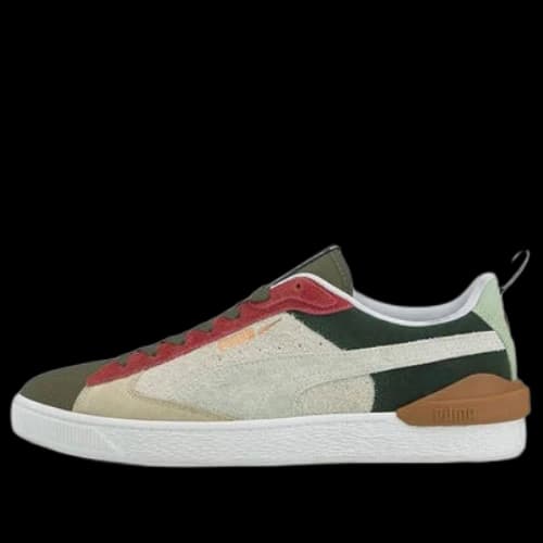 PUMA Suede Bloc Wtformstrip Leisure Shoes Green/Red/Beige