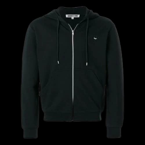 McQ Alexander McQueen Cotton Hooded Jacket Unisex Black