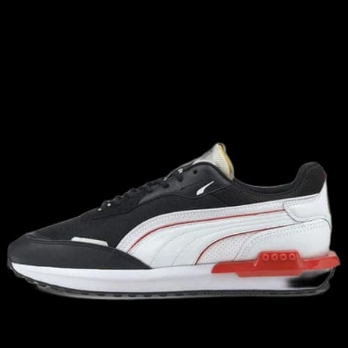 PUMA City Rider As Low-Top Black/White/Red