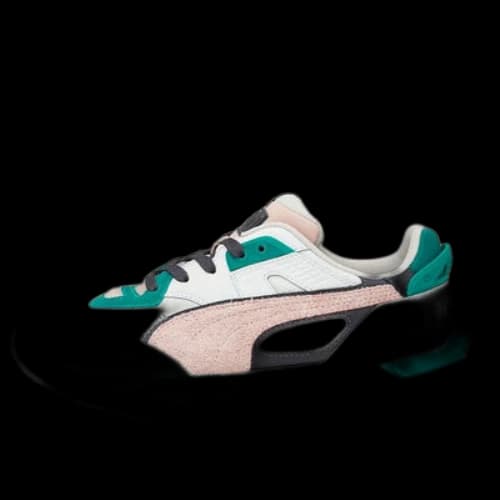 PUMA Mirage Sport Pop Running Shoes White/Green (Women's)