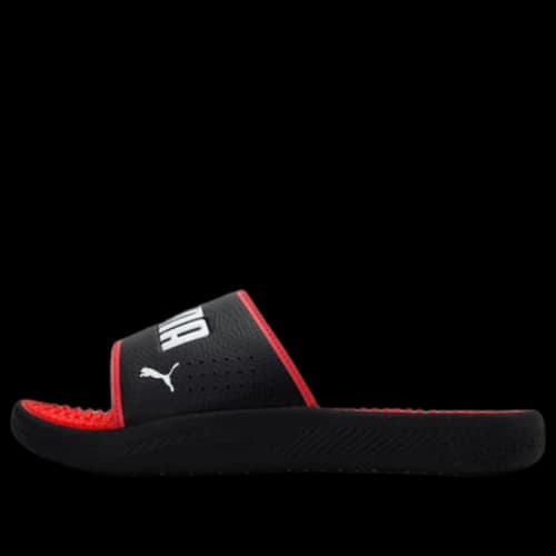 PUMA Softride Slide Massage 'Black White High Risk Red'