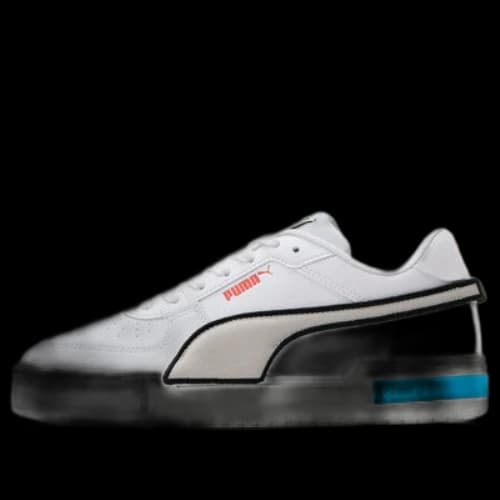 PUMA Ca Pro Low Tops Casual Skateboarding Shoes Unisex White Silver Blue