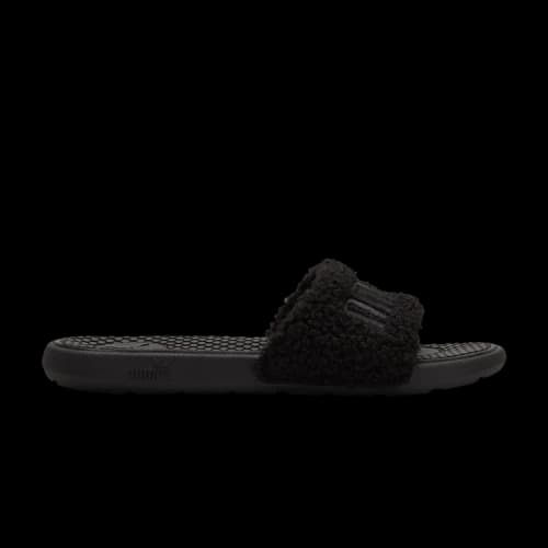 PUMA Cool Cat Sherpa Slide 'Triple Black' (Women's)