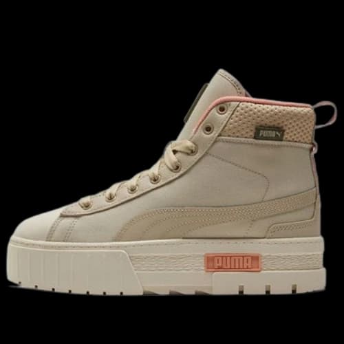 PUMA Mayze Mid Safari High-Top Sneakers Ivory (Women's)