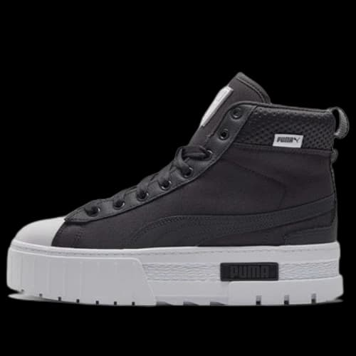 PUMA Mayze Mid Safari Casual Skateboarding Shoes Black (Women's)