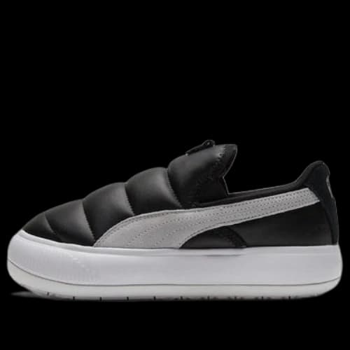 PUMA Suede Mayu Slip-on Shoes Black/White (Women's)